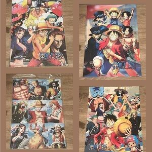 Anime Pop-3002 One Piece Posters Lot - 8 Altogether 16.5”h X 11.25”w - NEW